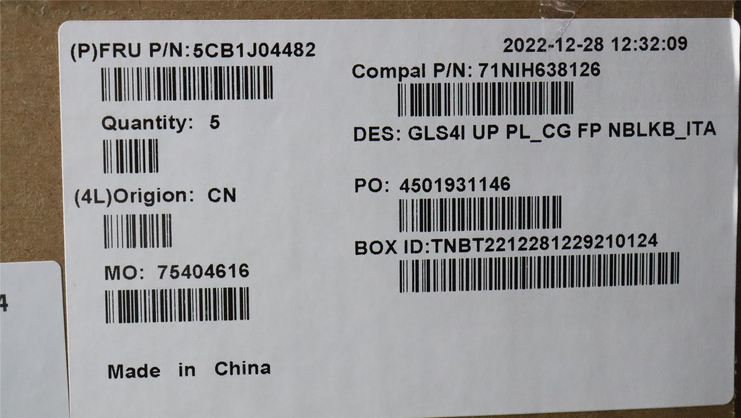 Lenovo UpperCaseASM_ITA C82SD PLCG FPNBL 5CB1J04482