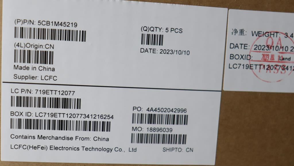 Lenovo IdeaPad 3 16IAH8 Palmrest Cover Touchpad Keyboard Nordic 5CB1M45219