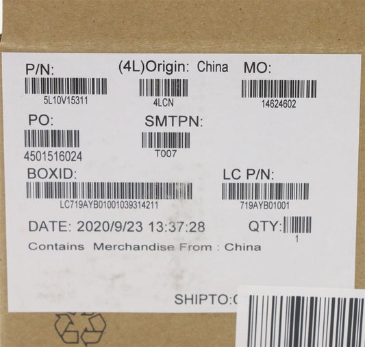 Lenovo ThinkPad T15 P15s Gen 1 Screw Screws Set Kit 5L10V15311
