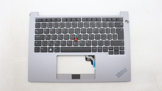 Lenovo ThinkPad E14 Gen 5 Keyboard Palmrest Top Cover Arctic Grey 5M11L92431