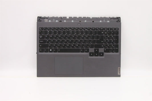 Lenovo 5 16ITH6H Palmrest Cover Touchpad Keyboard Hebrew Slate Grey 5CB1D05240