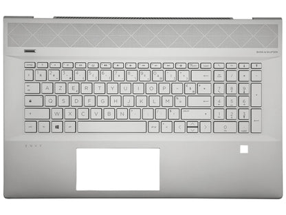 Genuine HP Envy 17-CE Palmrest Cover Keyboard French Silver L52452-051