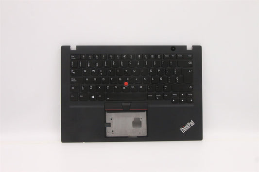 Lenovo ThinkPad T490s Keyboard Palmrest Top Cover Spanish Black Backlit 02HM228
