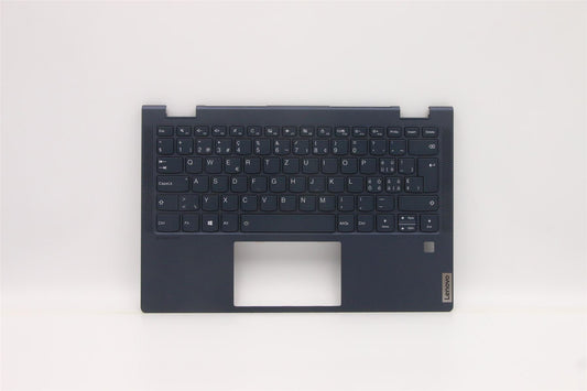 Lenovo Yoga 6-13ARE05 6-13ALC6 Keyboard Palmrest Top Cover Swiss Blue 5CB1B22403