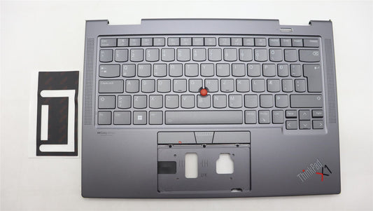 Lenovo ThinkPad X1 7th Gen Keyboard Palmrest Top Cover Icelandic 5M11H45739