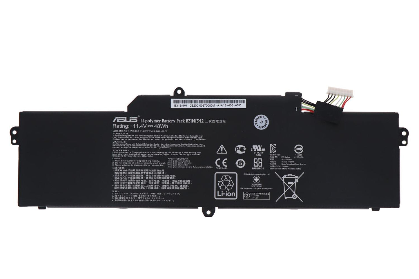 Asus C200MA C200MA C200 Battery (Lg Pris/B31N1342) 0B200-00970000