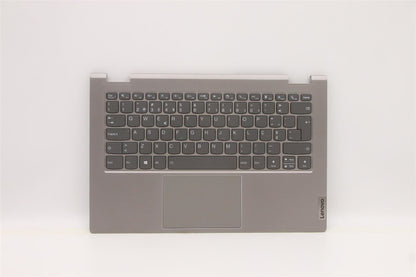 Lenovo Yoga 14s ITL Palmrest Cover Touchpad Keyboard Portuguese Grey 5CB1C92765