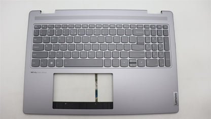 Lenovo Yoga 7 16ARP8 Keyboard Palmrest Top Cover US Euro Arctic Grey 5CB1L50425