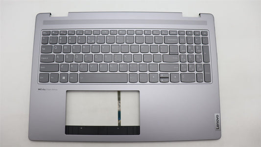 Lenovo Yoga 7 16ARP8 Keyboard Palmrest Top Cover US Euro Arctic Grey 5CB1L50425