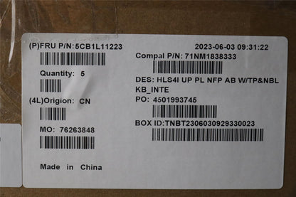 Lenovo UpCase_EUROENGC82XD NFP AB NBL PL 5CB1L11223