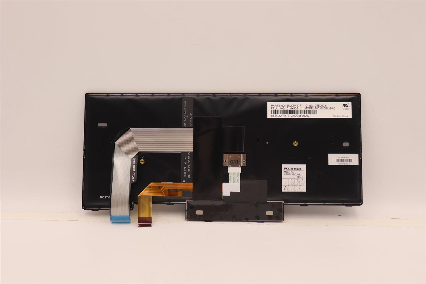 Lenovo ThinkPad T480 A485 Keyboard Icelandic Black Backlit 01HX435