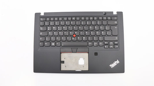 Lenovo ThinkPad T490s Keyboard Palmrest Top Cover German Black 02HM285