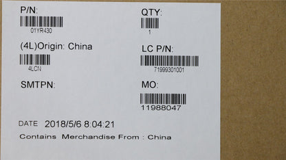 Lenovo Carbon X1 6th LCD Cover Rear Back Housing Black 01YR430