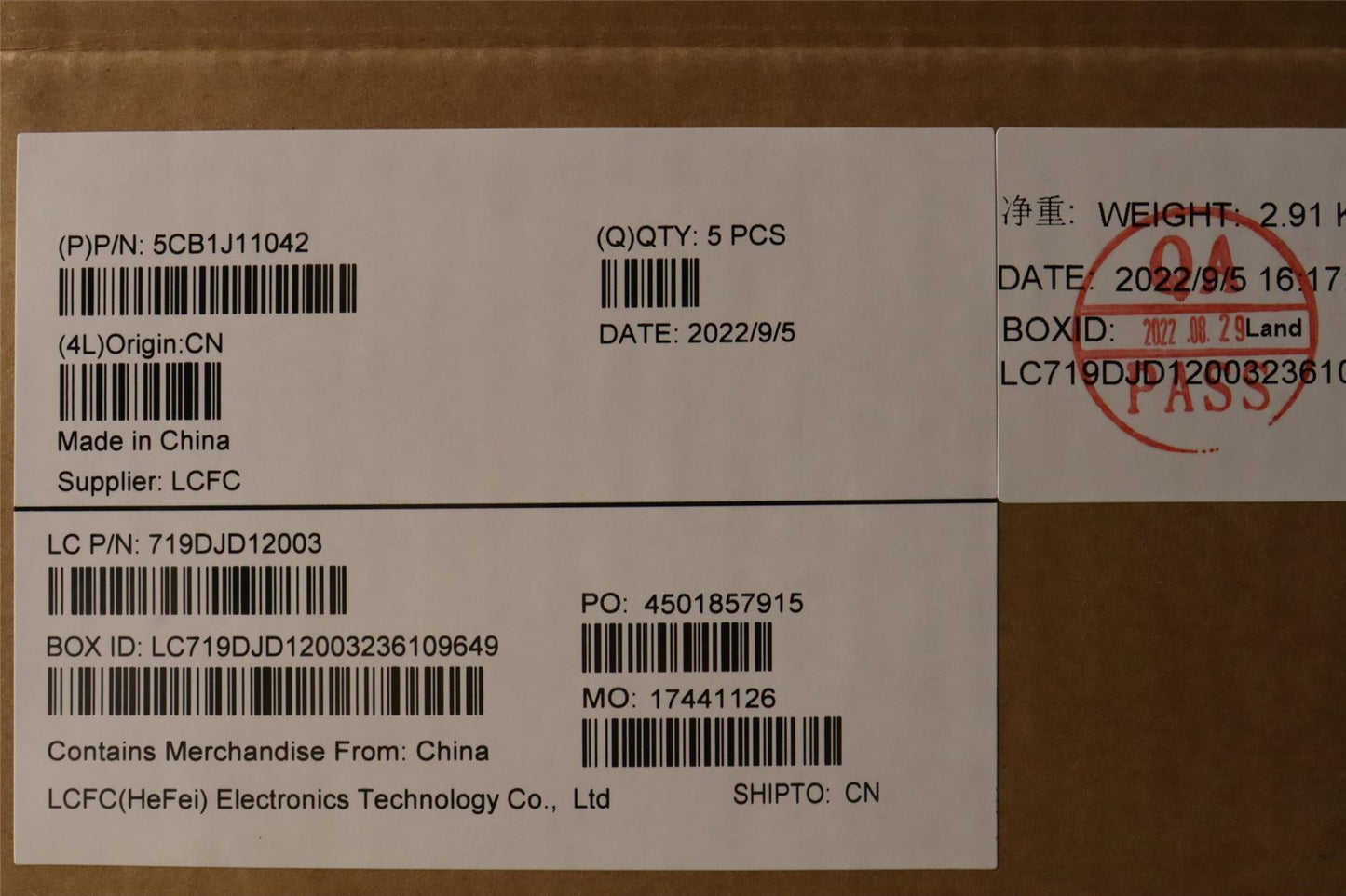 Lenovo Upper Case ASM_EURO ENG L82QF FPSB 5CB1J11042
