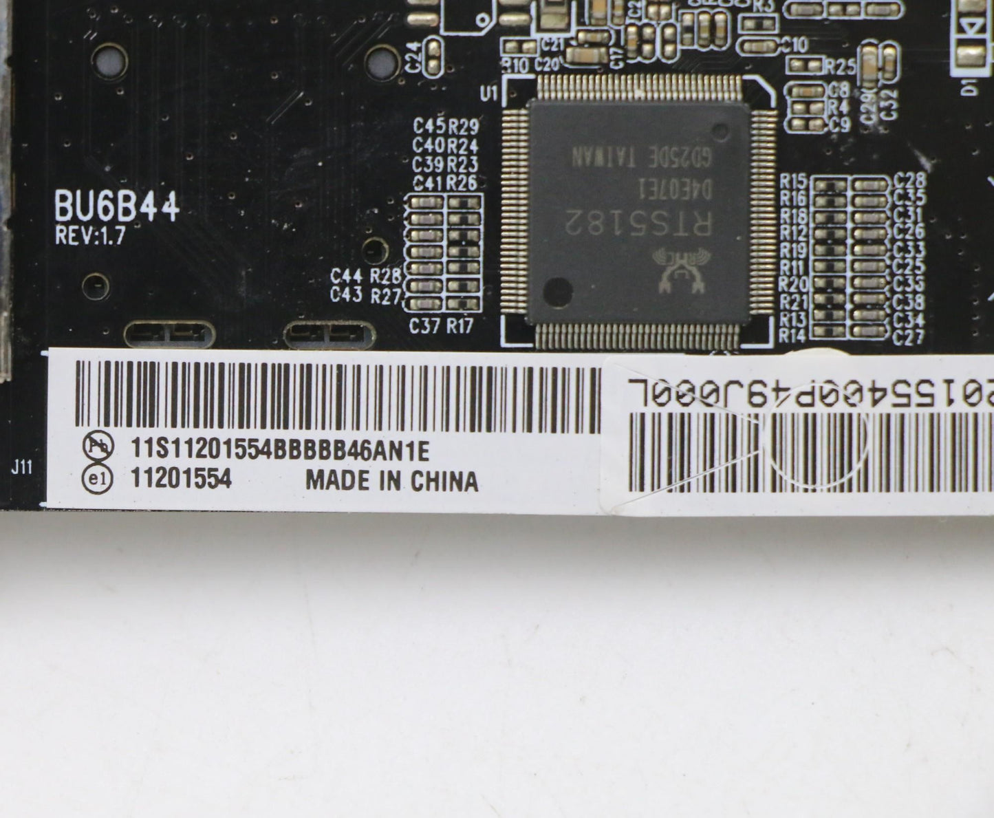 Lenovo RTS5182_2S_USB3.0_crg CardReader Card Reader USB 3.0 Board 11201554