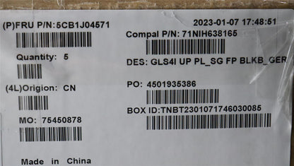 Lenovo UpperCaseASM_GER C82SD PLSG FPBL 5CB1J04571