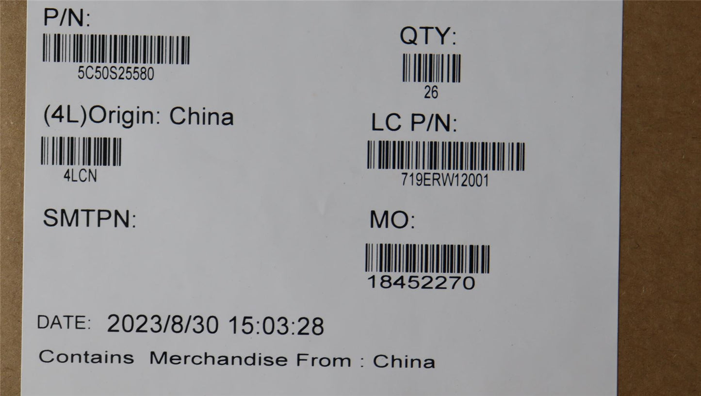 Lenovo Cardpop L 82Y5 IO/B 5C50S25580