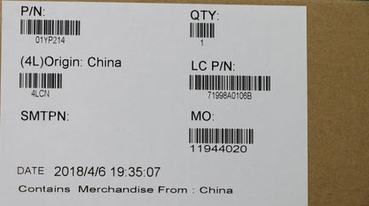 Lenovo NB_KYB FRU COMO SK,PMX,KBBL,BK,IL 01YP214