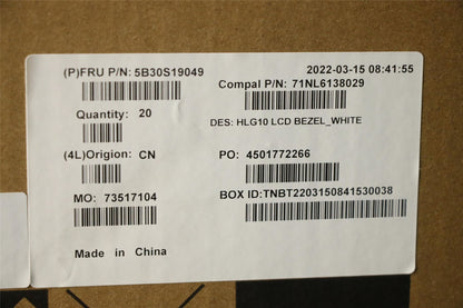Lenovo LCD Bezel 82S9 White 5B30S19049