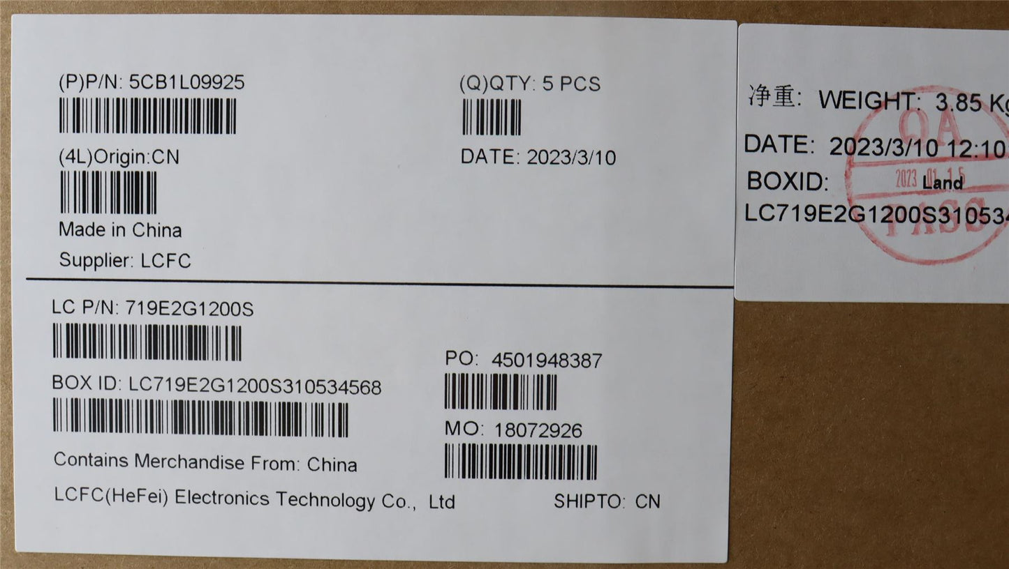 Lenovo Legion Pro 7 16IRX8H Keyboard Palmrest Top Cover UK Black 5CB1L09925