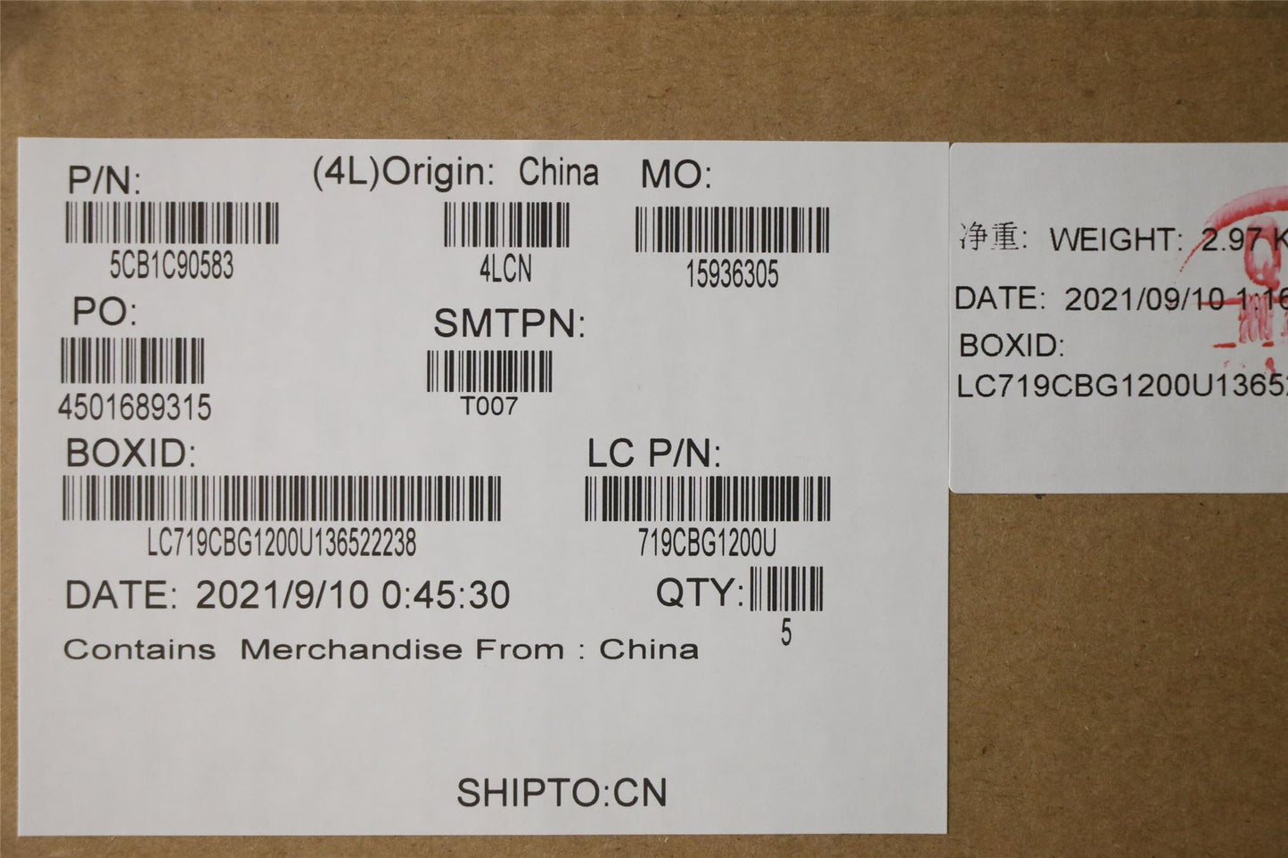 Lenovo Upper Case ASM_THAI L82NH SLA_GY 5CB1C90583