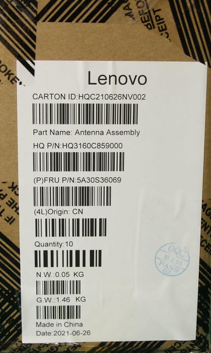 Lenovo Yoga 7-13ITL6-LTE 7-13ITL6 Wi-Fi Wifi Wireless Antenne 5A30S36069