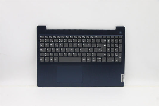 Lenovo IdeaPad 3-15ITL05 Keyboard Palmrest Top Cover Spanish Blue 5CB1C17145