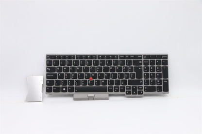 Lenovo ThinkPad E580 E590 Keyboard Hungarian Silver Backlit 01YN755 01YN675