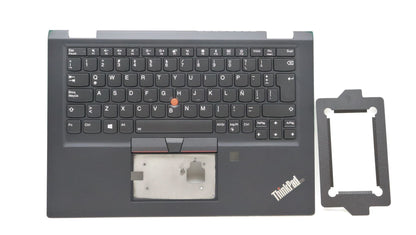 Lenovo ThinkPad X390 Keyboard Palmrest Top Cover Spanish Black Backlit 02HM704