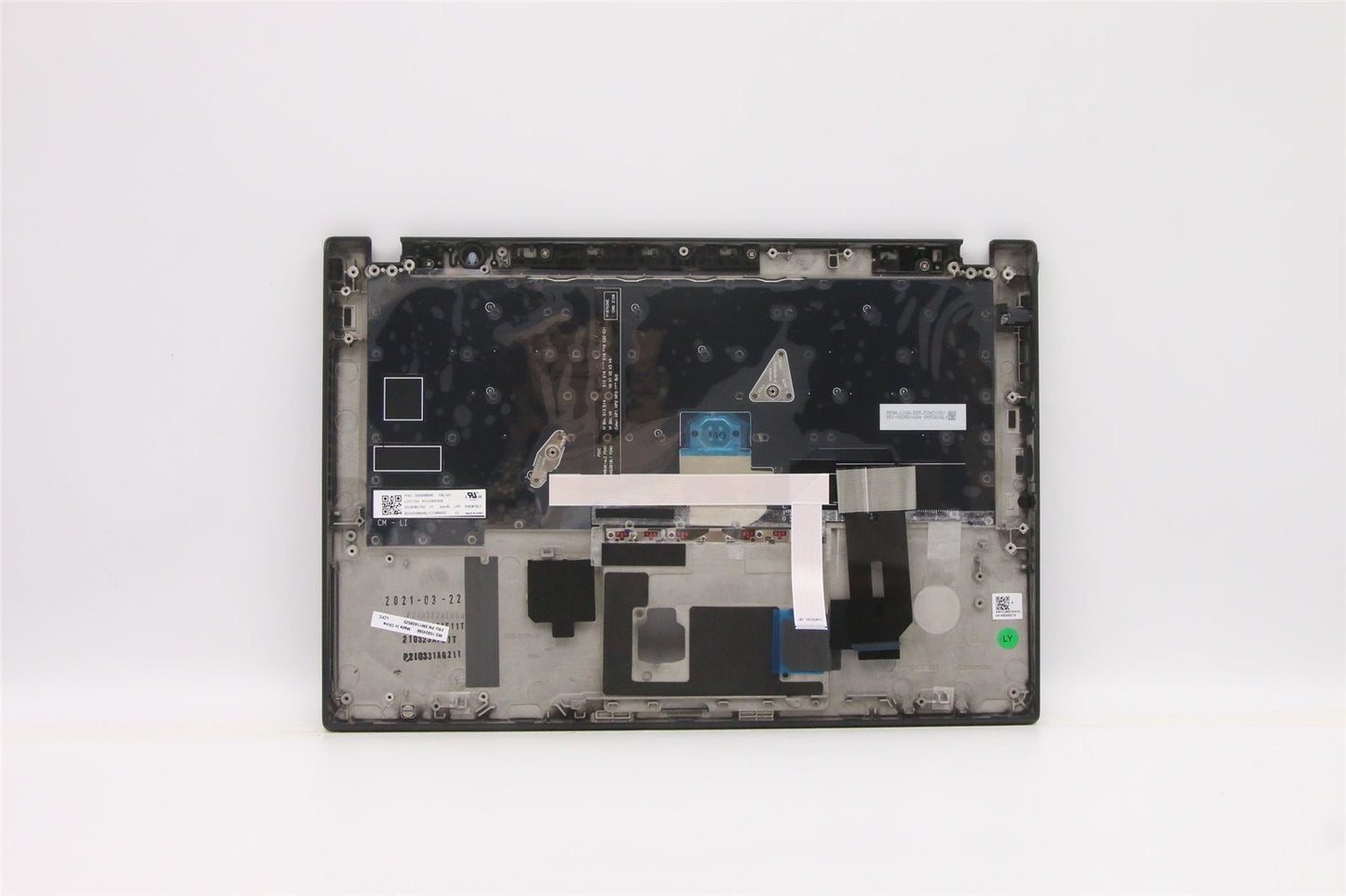 Lenovo ThinkPad T495s Keyboard Palmrest Top Cover Spanish LA Black 5M11A08525