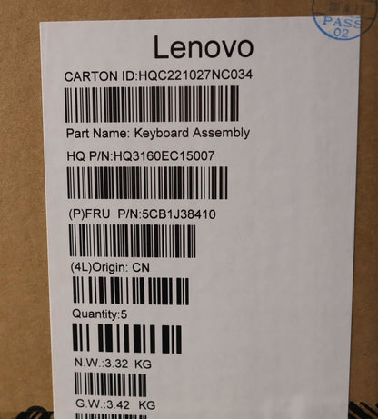 Lenovo Upper Case ASM_HBW H 82UW D VGA 5CB1J38410