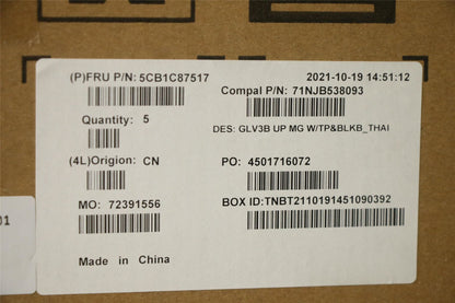 Lenovo UpperCaseASM_THAI C21A4 MGBL 5CB1C87517