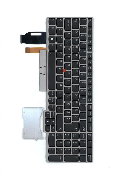 Genuine Lenovo ThinkPad E580 E590 Keyboard Nordic Silver Backlit 01YN760 01YN680