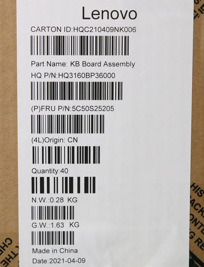 Lenovo Sensor_Board H 82KM 5C50S25205