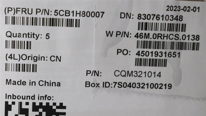 Lenovo Upper Case ASM_SPA W 82R7 SB BL 5CB1H80007