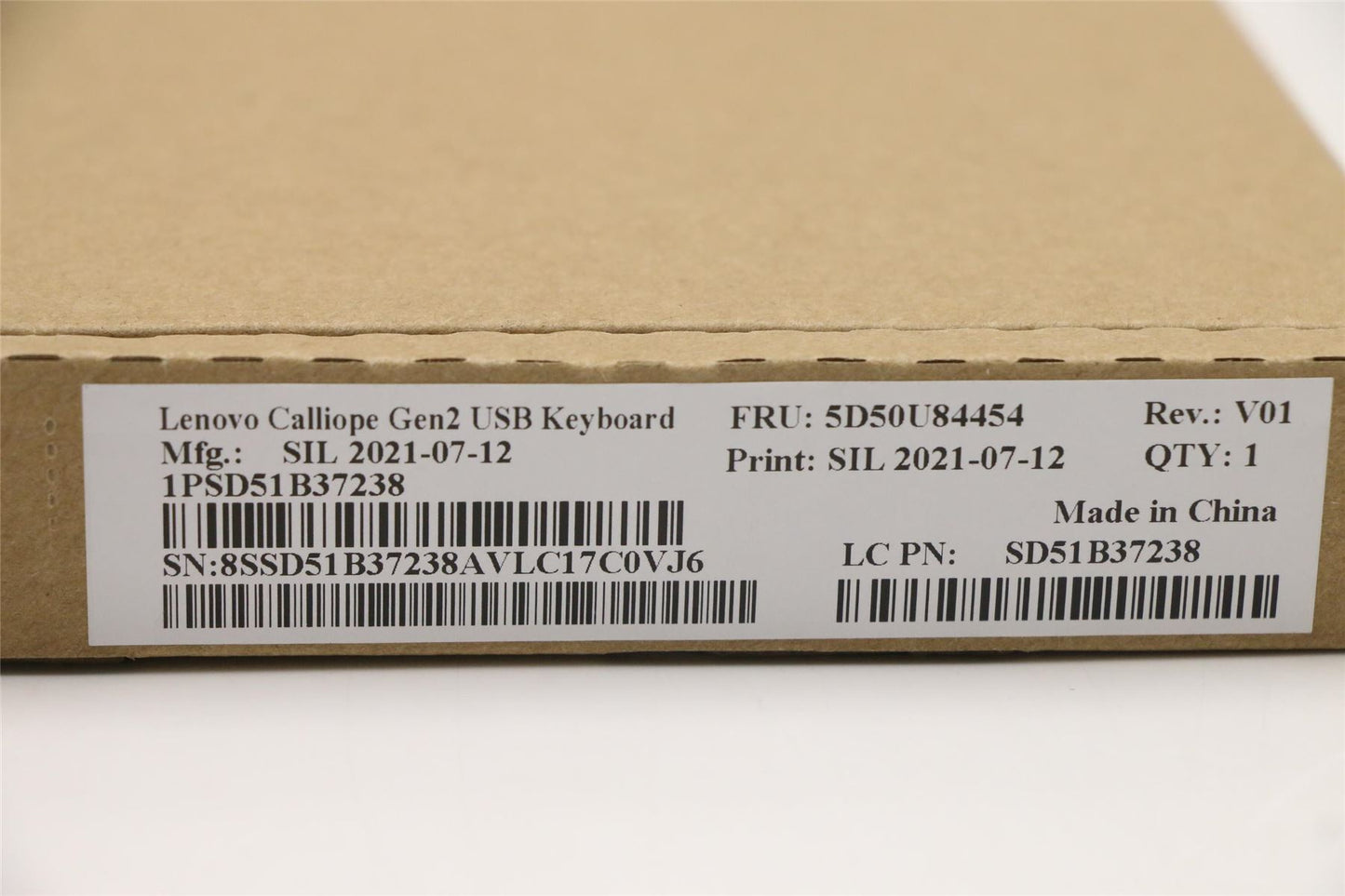 Lenovo USB Calliope KB BK ITA 5D50U84454