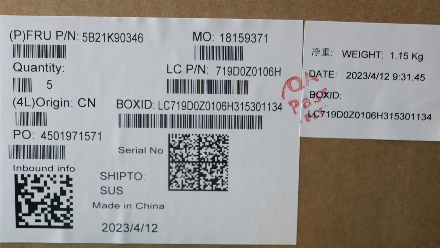Lenovo NOK,i5-1240P,8G,yTPM2,yAB,DI 5B21K90346