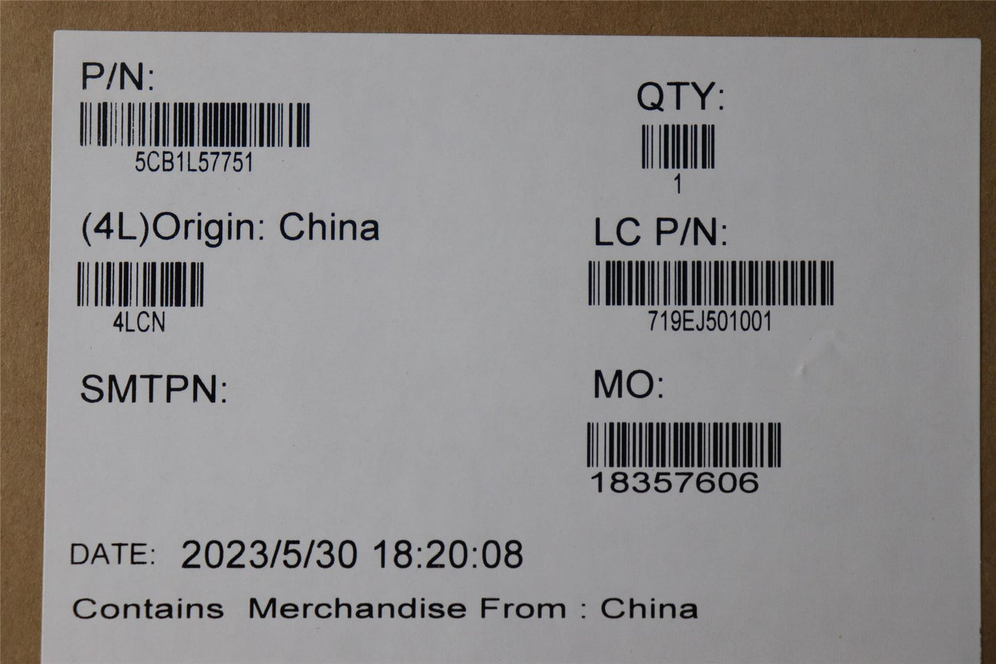 Lenovo E16G1_A_COVER_SUB_ASSY_26T 5CB1L57751