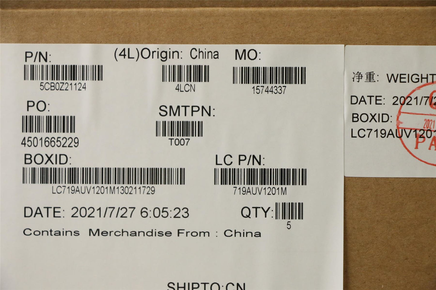 Lenovo Upper Case ASM_PO L81Y8 NFPBL 5CB0Z21124