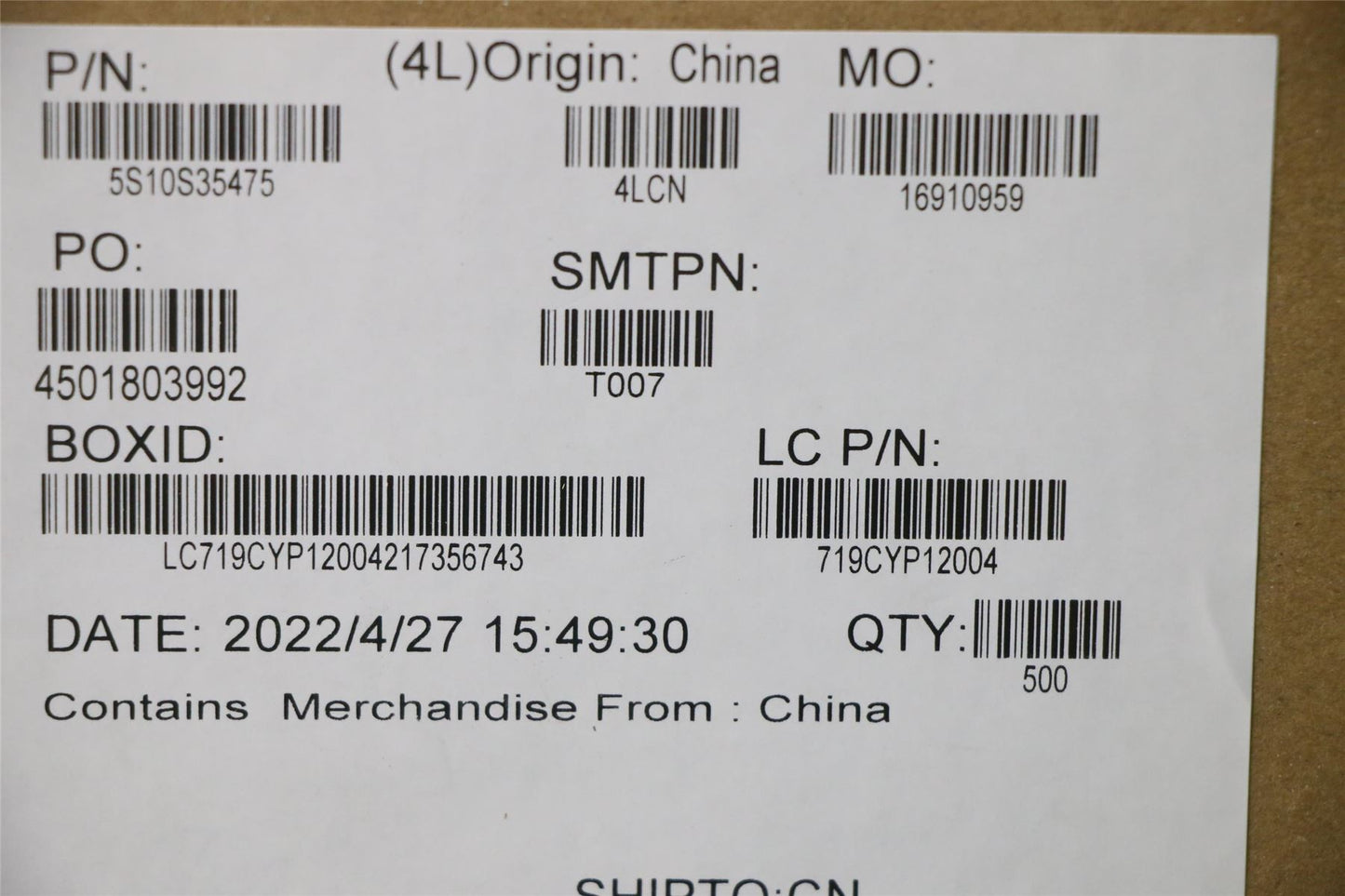 Lenovo SCREW SCREW82RF 2.0D 13L 3.8D 0.3T PVDGR 5S10S35475