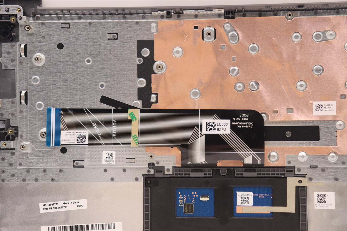 Lenovo IdeaPad 3 14ABA7 Palmrest Touchpad Cover Keyboard Swiss Grey 5CB1H72727