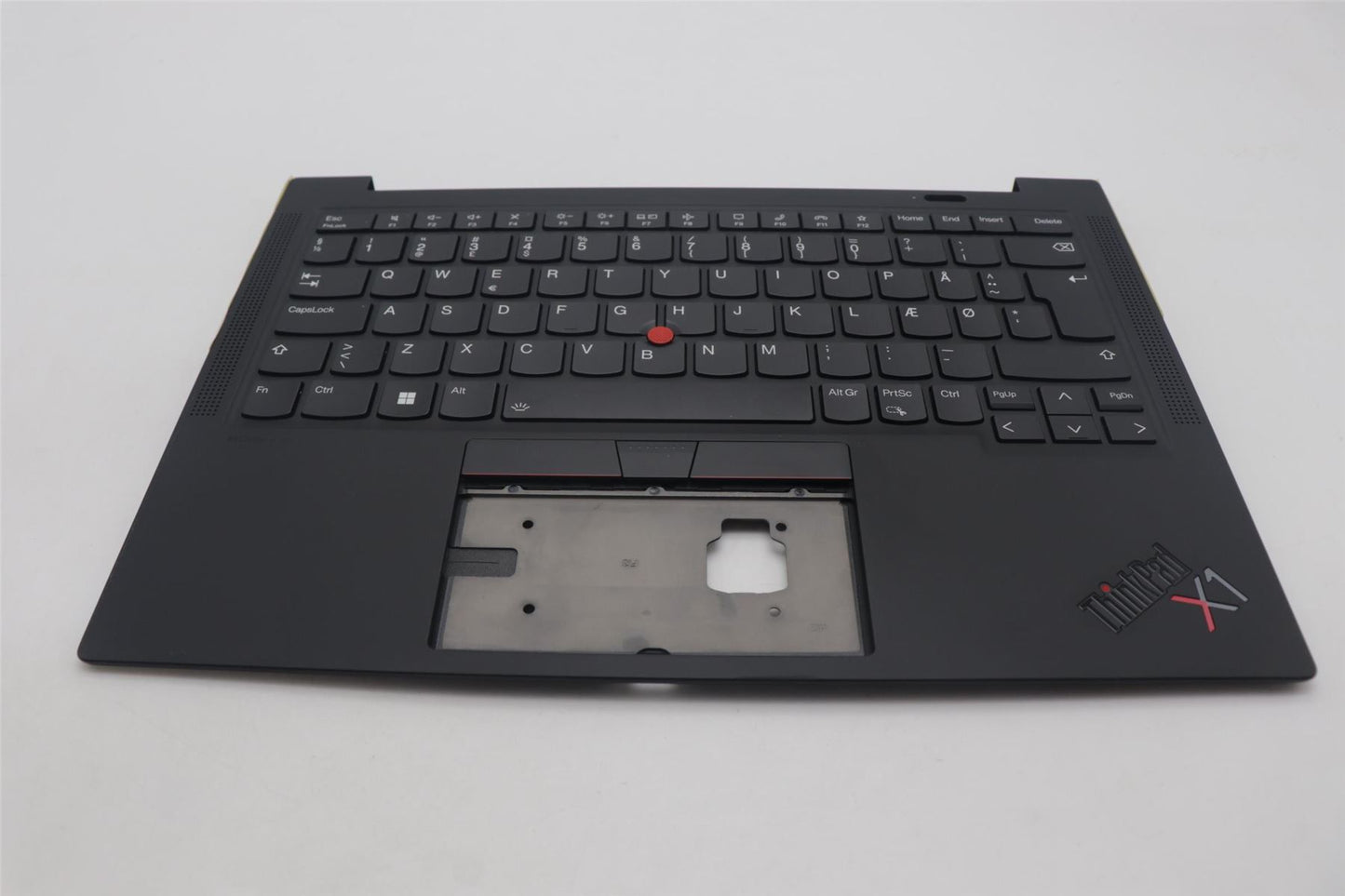 Lenovo Carbon X1 9th Keyboard Palmrest Top Cover Danish Black 5M11C53234