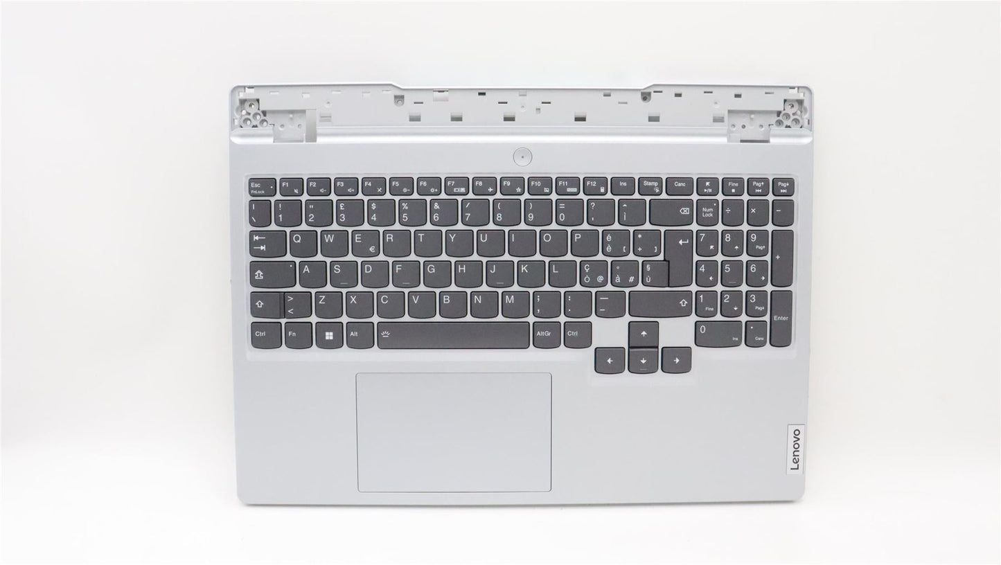 Lenovo 5 15ARH7H Palmrest Cover Touchpad Keyboard Italian Cloud Grey 5CB1H68407