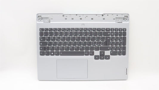 Lenovo 5 15ARH7H Palmrest Cover Touchpad Keyboard Italian Cloud Grey 5CB1H68407
