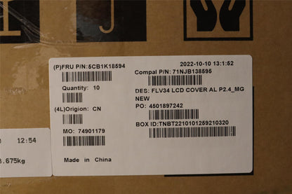 Lenovo ThinkBook 14 G3 ACL 14 G3 ITL LCD Cover Rear Back Housing Grey 5CB1B02550