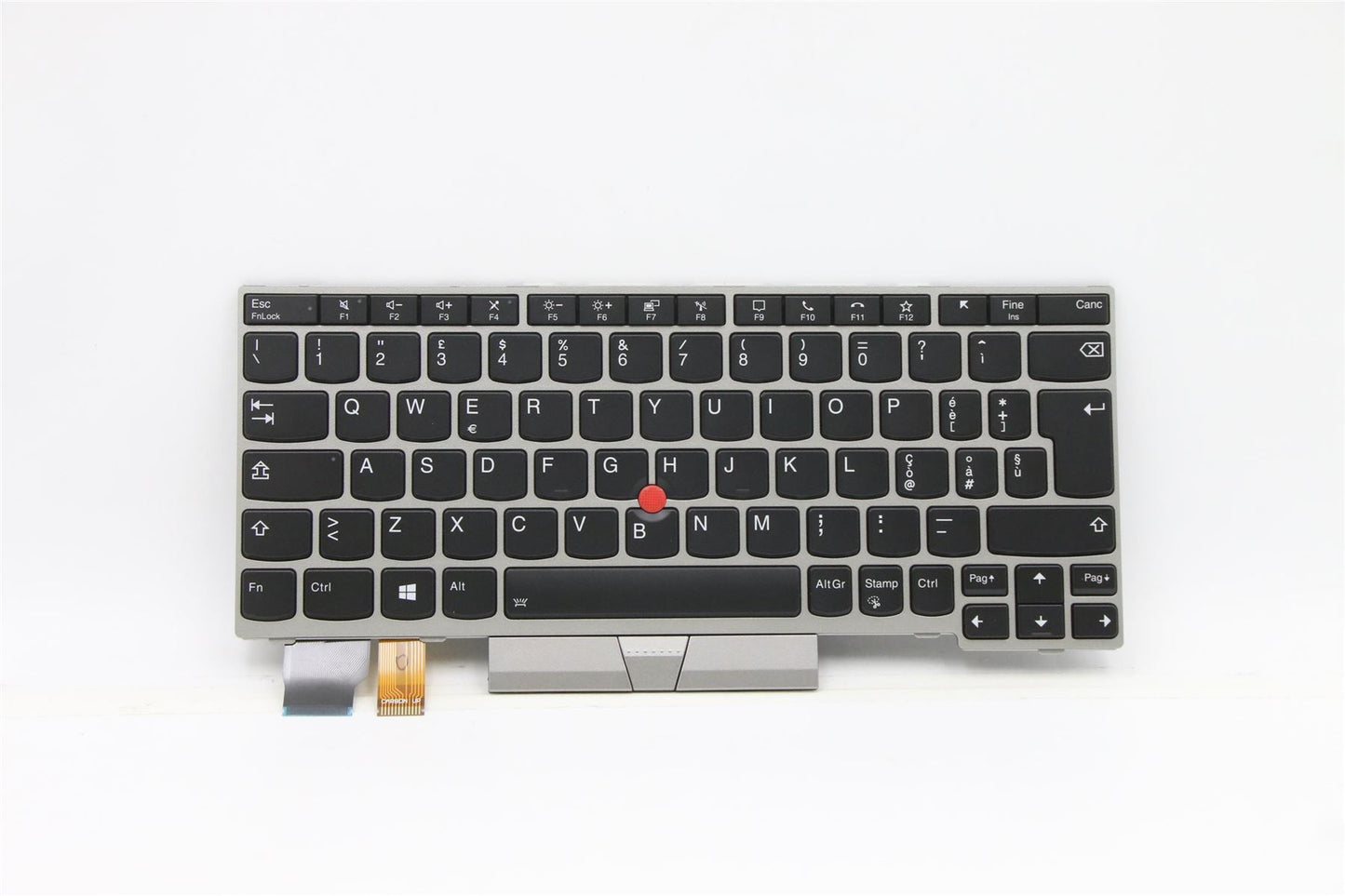 Lenovo ThinkPad L13 2 Tastatur Italienisch Silber mit Hintergrundbeleuchtung 5N20V43632