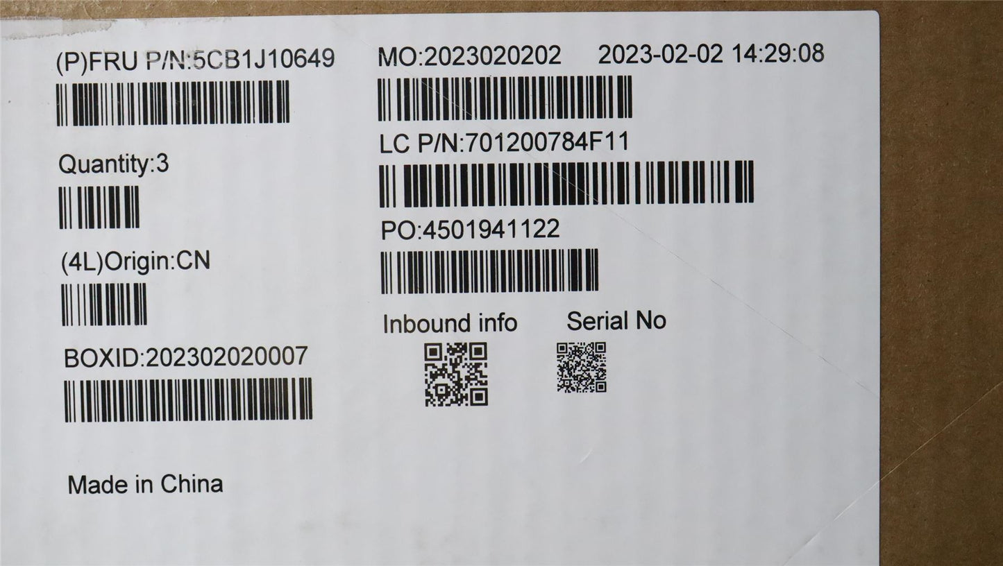 Lenovo Upper Case ASM_ITA WT 82TQ BL SG 5CB1J10649