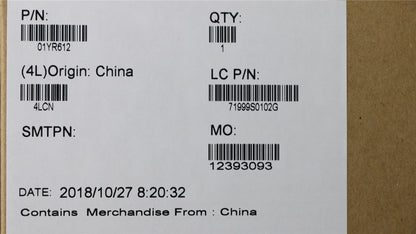 Lenovo ThinkPad X1 6th Gen Keyboard Palmrest Top Cover French Black 01YR612