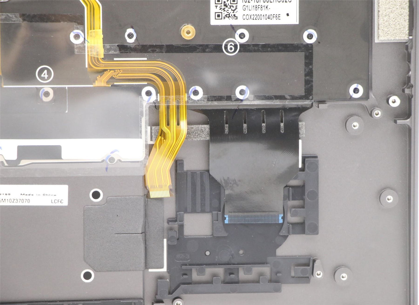Lenovo ThinkPad X1 5th Gen Keyboard Palmrest Top Cover Belgian 5M10Z37070