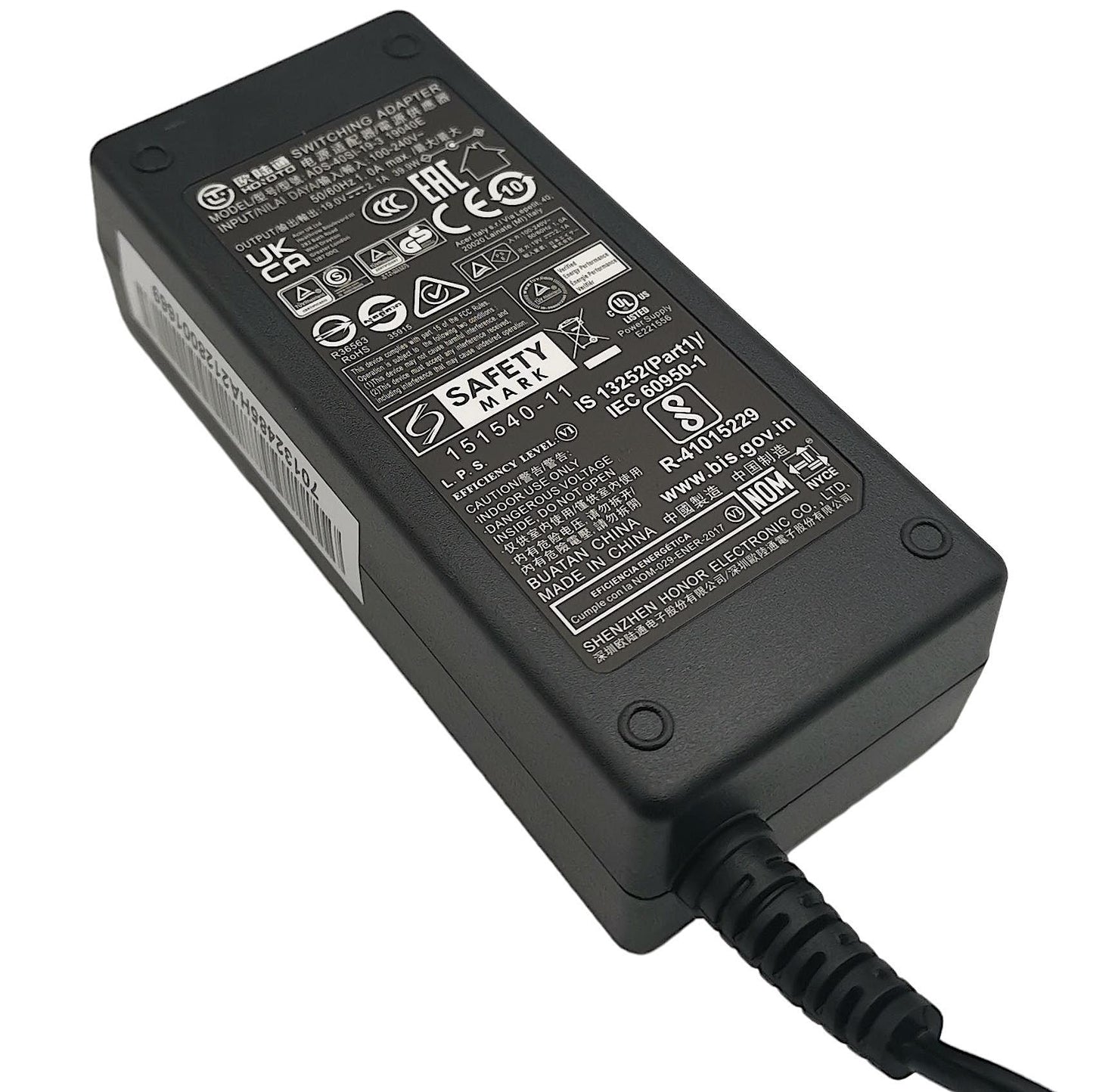 Acer R241Y RT240YR RT270 AC Power Adapter Charger Supply 2.1A 19V 25.T1XM5.001